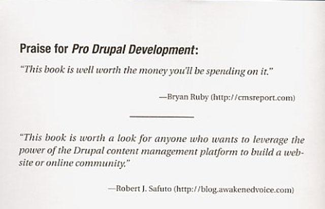 Bryan Ruby Quoted in Drupal book