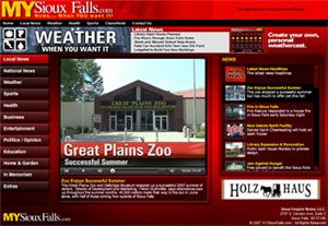 Screenshot of MySiouxFalls.com
